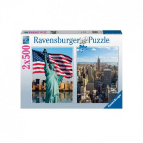 Puzzle 2x500 pieces - New-York - Puzzle adultes Ravensburger - Des 10 ans - 1728 31,99 €