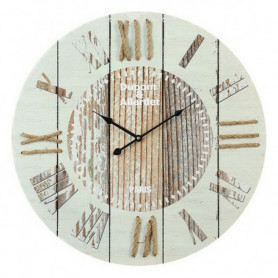 Horloge Murale Circulaire Bois Blanc (60 x 60 x 4,5 cm) 33,99 €