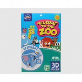 Puzzle 3D Zoo Eléphant 27 x 18 cm 16 Pièces 13,99 €