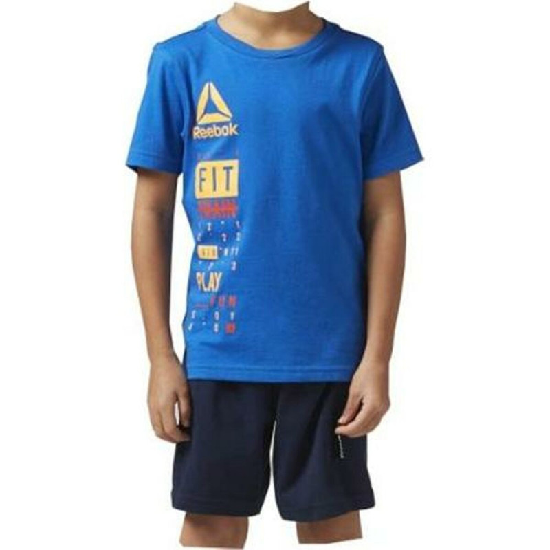 Image secondaire de Ensemble de Sport pour Enfants Reebok BK4380 Bleu