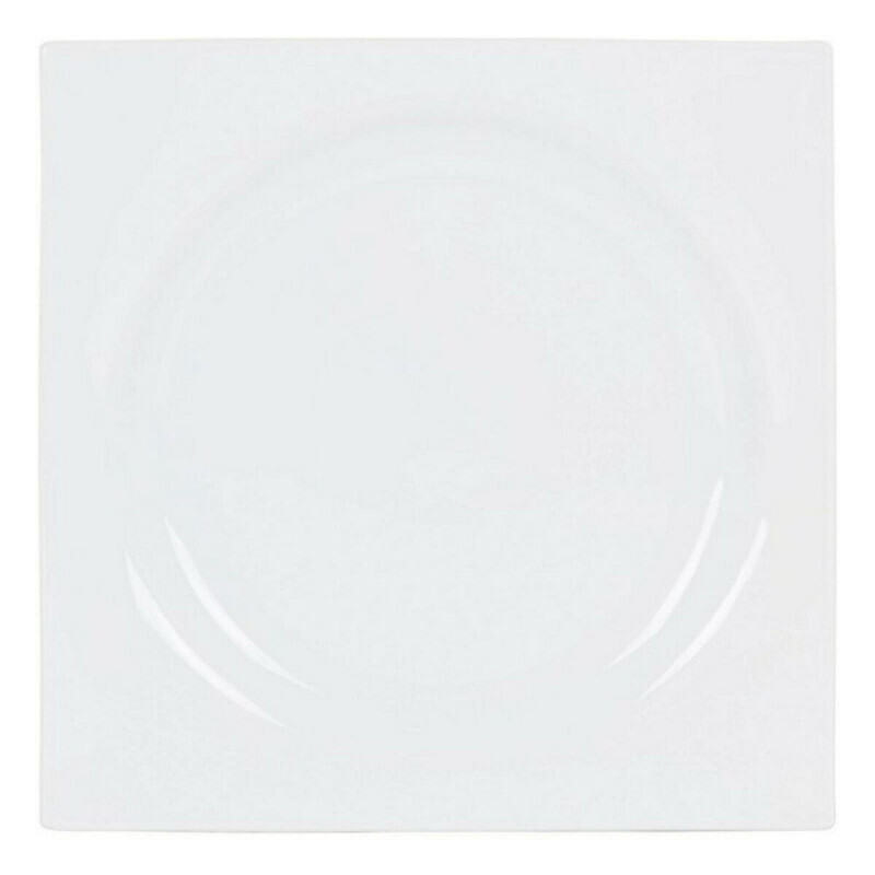 Assiette plate Zen Porcelaine Blanc (27 x 27 x 3 cm)