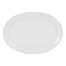 Plat à Gratin Feuille Ovale Porcelaine Blanc (28 x 20,5 cm) 20,99 €