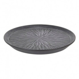 Assiette plate Stoneware Lotus Porcelaine Noir (ø 23 x 2,5 cm) 20,99 €