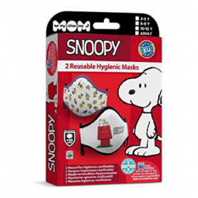 Masque en tissu hygiénique réutilisable Snoopy Adulte (2 uds) 16,99 €