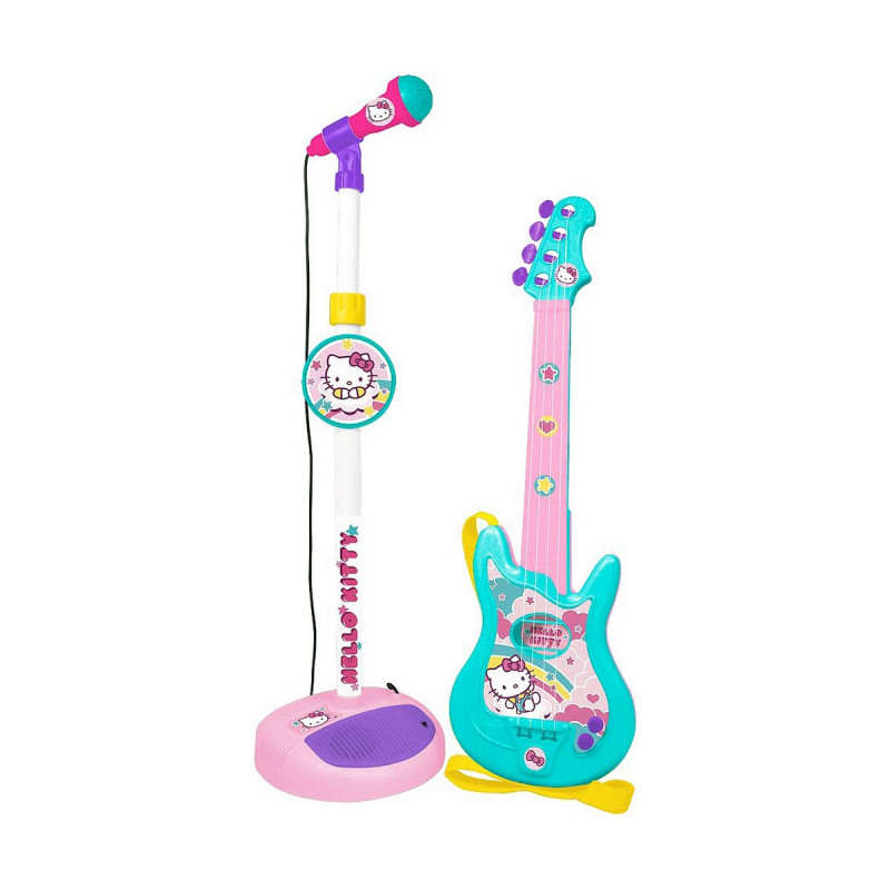 Guitare pour Enfant Hello Kitty Microphone