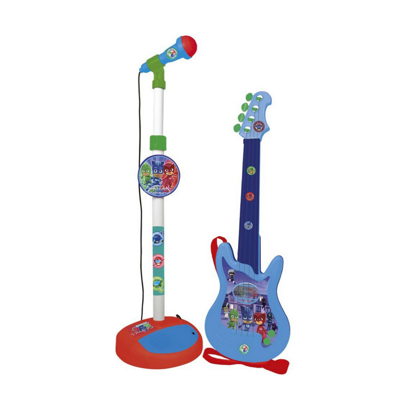 Guitare pour Enfant PJ Masks Microphone Bleu