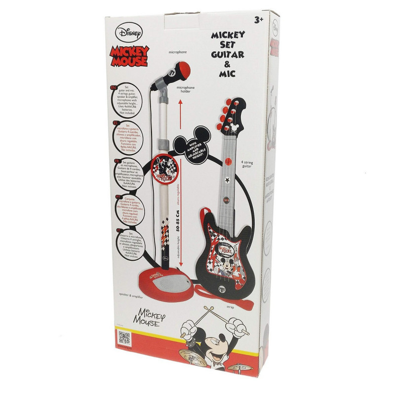 Image secondaire de Ensemble musical Mickey Mouse Microphone Guitare pour Enfant