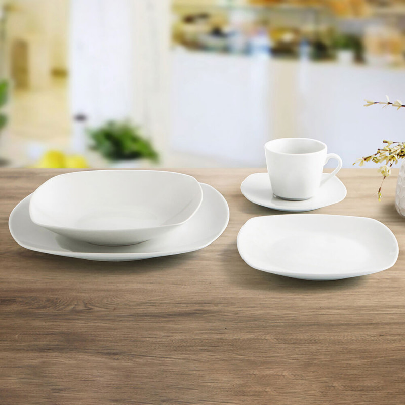 Image secondaire de Assiette plate Quid Novo Vinci Blanc Céramique Ø 26,6 cm 26,6 cm (6 Unités) (Pack 6x)