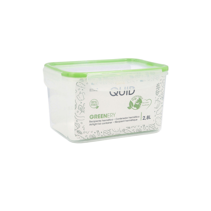 Image secondaire de Boîte à lunch Quid Greenery 2,8 L Transparent Plastique (4 Unités) (Pack 4x)