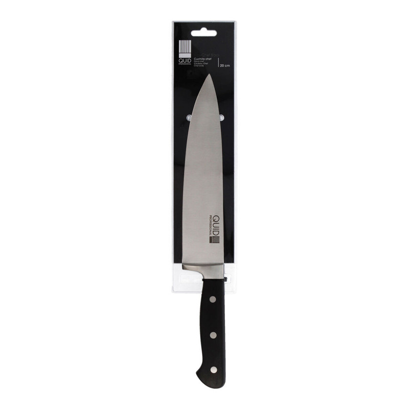 Image secondaire de Couteau Chef Quid Professional Inox Chef Black Noir Métal 20 cm (Pack 6x)