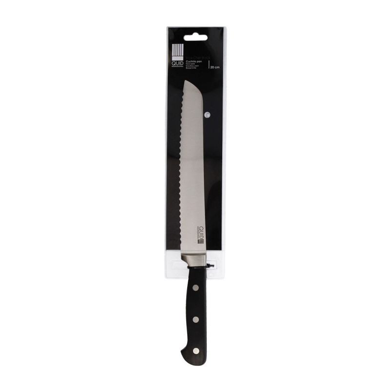 Image secondaire de Couteau à pain Quid Professional Inox Chef Black Métal 20 cm (Pack 6x)