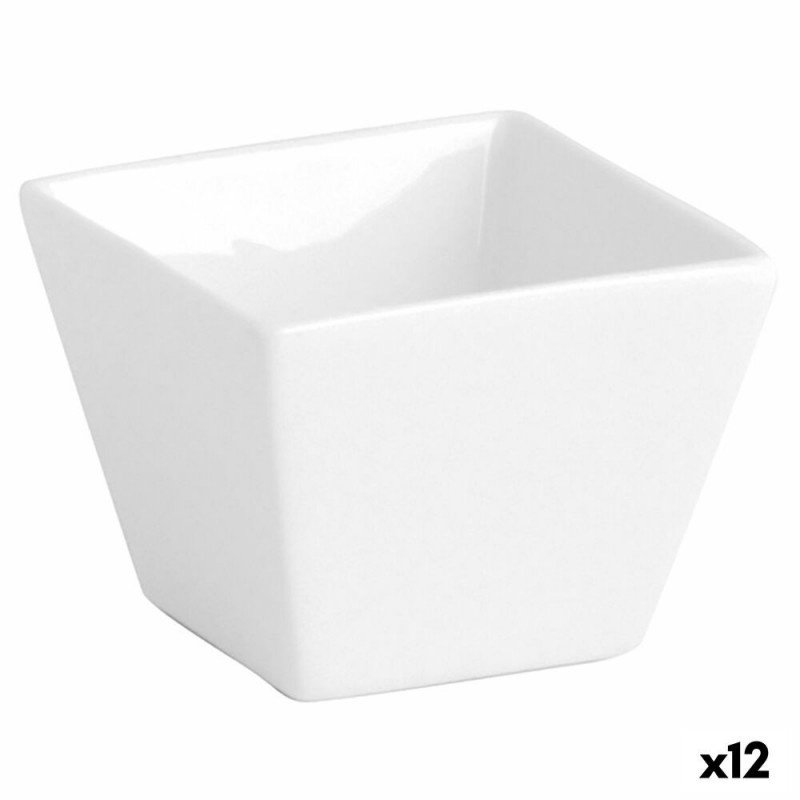 Image secondaire de Plateau apéritif Quid Chef Blanc Céramique (12 Unités) (Pack 12x)