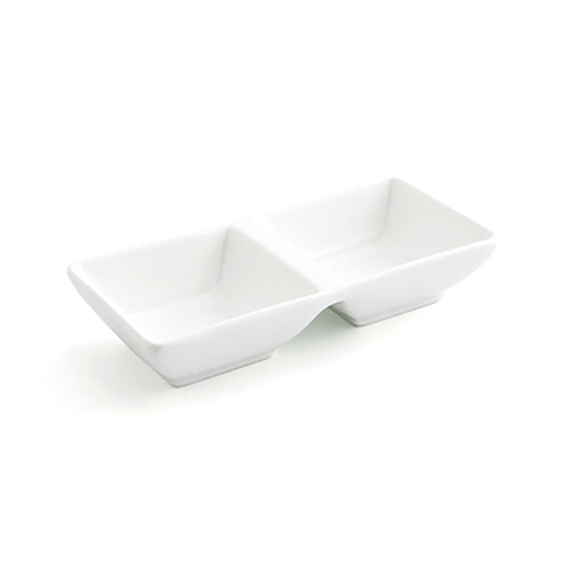 Plateau apéritif Quid Select Blanc Céramique 15 x 7 cm (12 Unités) (Pack 12x)