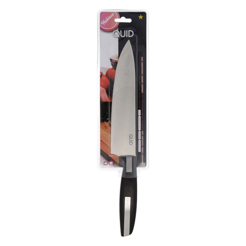 Image secondaire de Couteau Chef Quid Habitat Noir Métal 20 cm (Pack 12x)