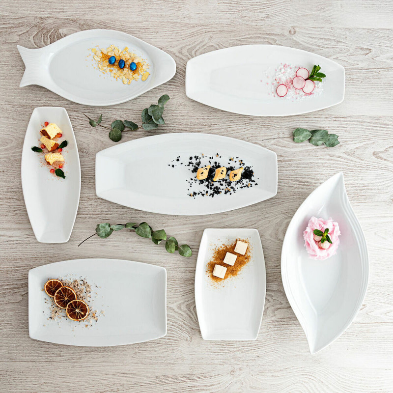 Image secondaire de Plat à Gratin Quid Gastro 30 x 13 x 2,5 cm Céramique Blanc 6 Unités (Pack 6x)