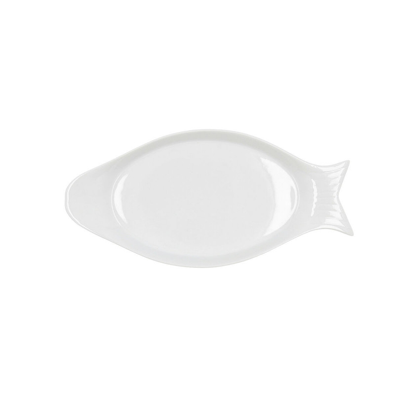 Plat à Gratin Quid Gastro Céramique Blanc (32.5 x 15,5 x 2,5 cm) (Pack 6x)