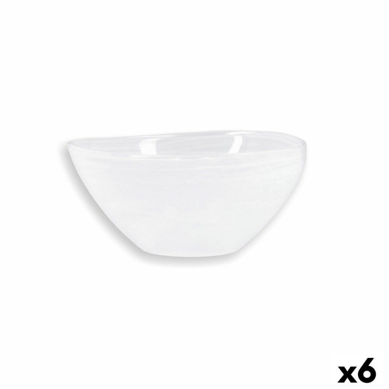 Image secondaire de Saladier Quid Boreal Ø 14 cm Blanc verre (6 Unités) (Pack 6x)