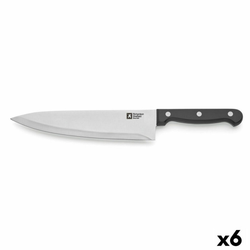 Image secondaire de Couteau Chef Richardson Sheffield Artisan Noir Métal 20,5 cm (Pack 6x)