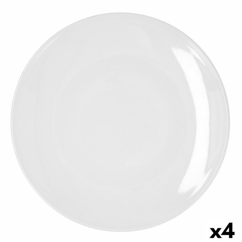 Image secondaire de Assiette plate Bidasoa Glacial Coupe Céramique Blanc (30 cm) (Pack 4x)