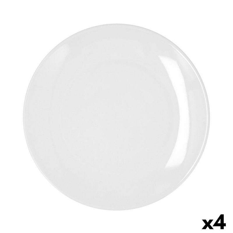 Image secondaire de Assiette plate Bidasoa Glacial Coupe Céramique Blanc (27 cm) (Pack 4x)