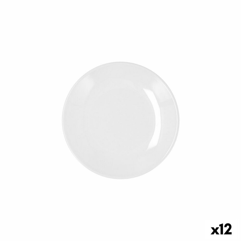 Image secondaire de Assiette Bidasoa Glacial Coupe Céramique Blanc (16,5 cm) (Pack 12x)