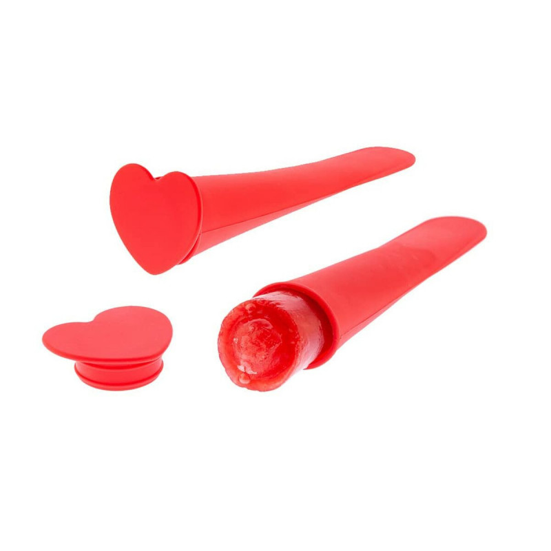 Image secondaire de Moule en Silicone avec couvercle pour Glaces Koala 2 Unités Rouge Plastique (19