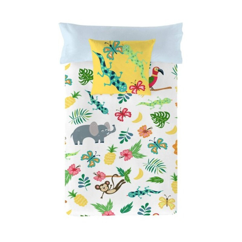 Housse de Couette Costura Jungle Exotic Lit 1 personne (150 x 220 cm)