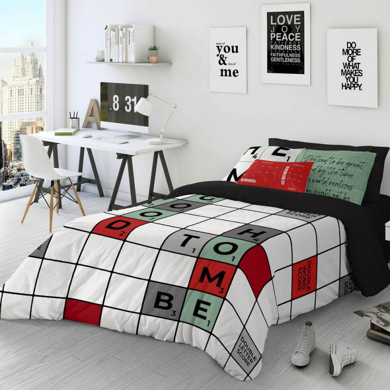 Image secondaire de Housse de Couette Naturals Scrabble Lit king size (260 x 220 cm)