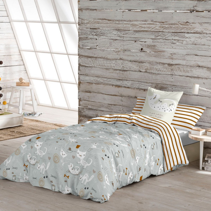 Image secondaire de Housse de Couette Panzup Cats Lit king size (260 x 220 cm)