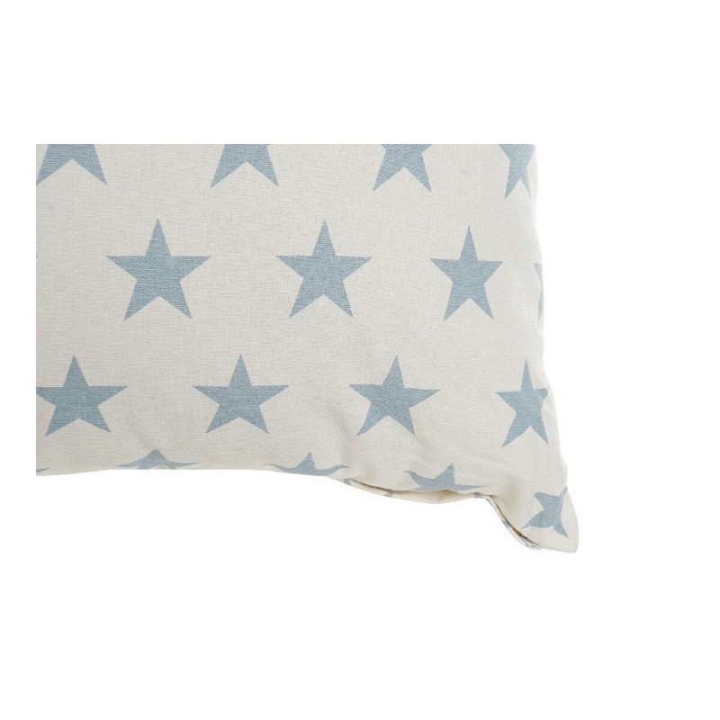 Image secondaire de Coussin DKD Home Decor Bleu 60 x 10 x 60 cm Etoiles Blanc (2 Unités)