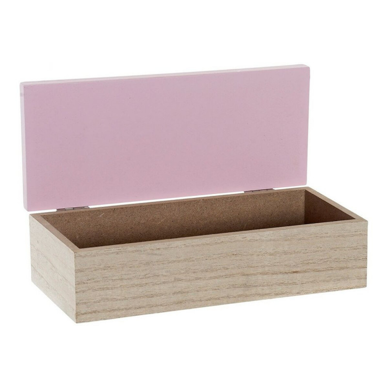 Image secondaire de Boîte Décorative DKD Home Decor Naturel Aluminium Bois MDF 22 x 6 x 9 cm (2 Unités) (1 Unité)