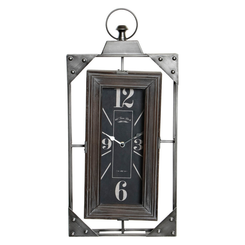 Image secondaire de Horloge Murale DKD Home Decor Loft Bois Fer (29 x 6.5 x 61 cm)