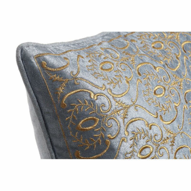 Image secondaire de Coussin DKD Home Decor 8424001850389 Bleu Doré 45 x 10 x 45 cm