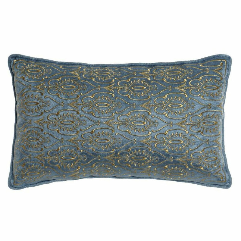 Coussin DKD Home Decor 8424001850396 Bleu Doré 50 x 10 x 30 cm