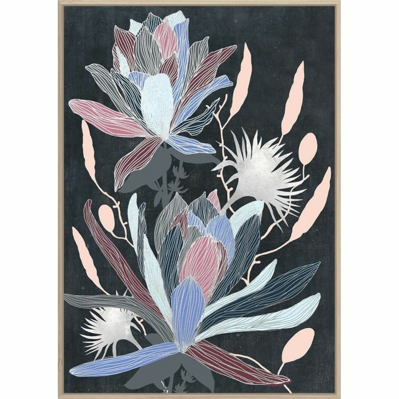 Image secondaire de Cadre DKD Home Decor 53 x 4,3 x 73 cm Fleurs Moderne (2 Unités)