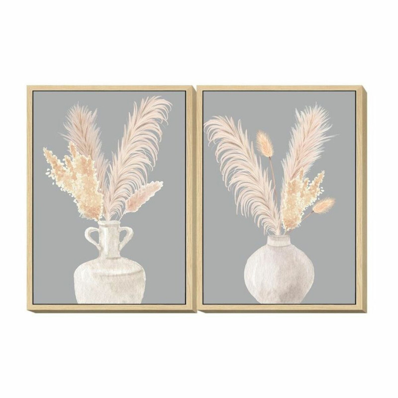 Cadre DKD Home Decor Vase 50 x 4 x 70 cm Shabby Chic (2 Unités)