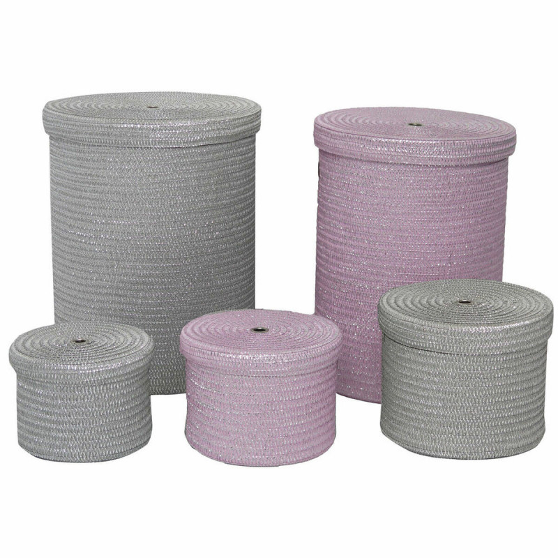 Set de basket DKD Home Decor polypropylène (42 x 42 x 50 cm) (5 pcs)