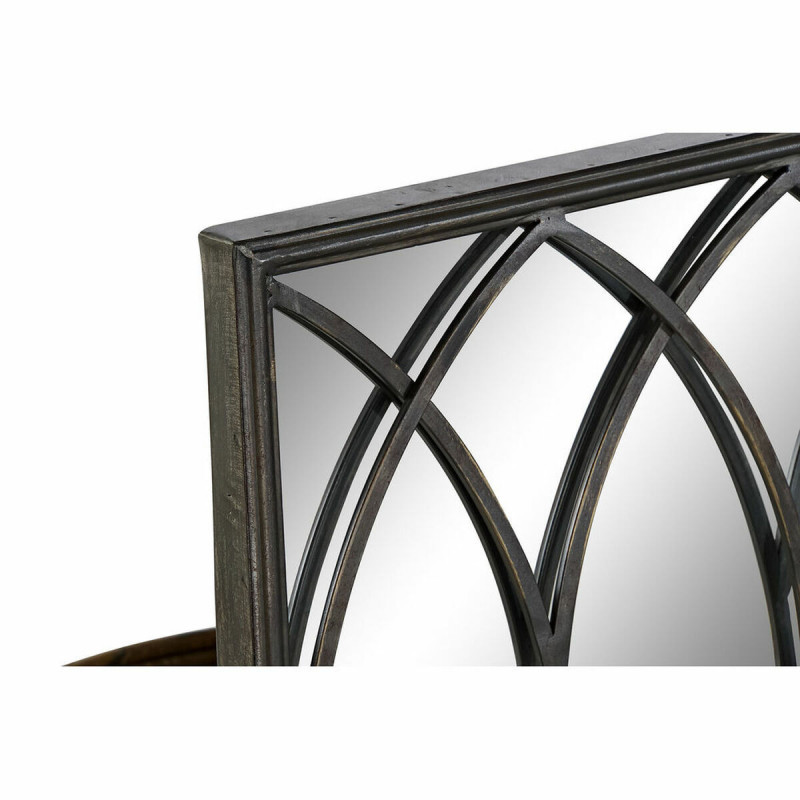 Image secondaire de Miroir DKD Home Decor Noir Métal Miroir 40 x 12 x 80 cm