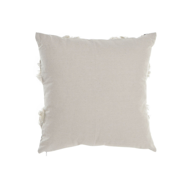 Image secondaire de Coussin DKD Home Decor 8424001833795 Blanc Noir Carré Colonial 45 x 10 x 45 cm