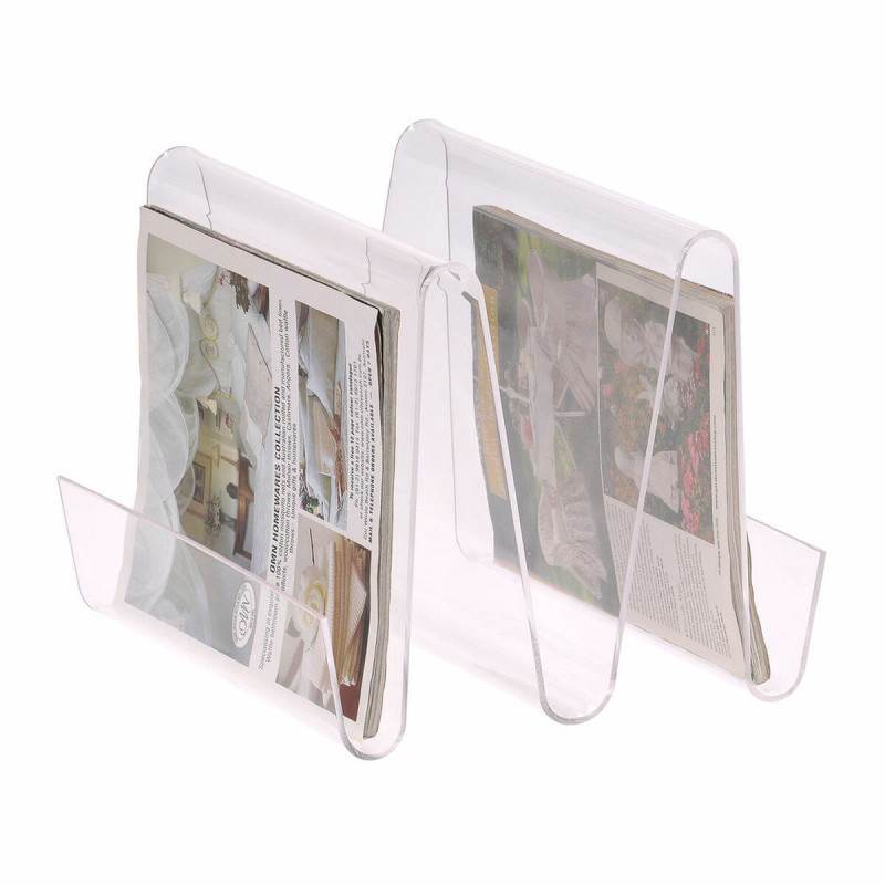 Porte-Revues DKD Home Decor Transparent Acrylique (30 x 31 x 25 cm)