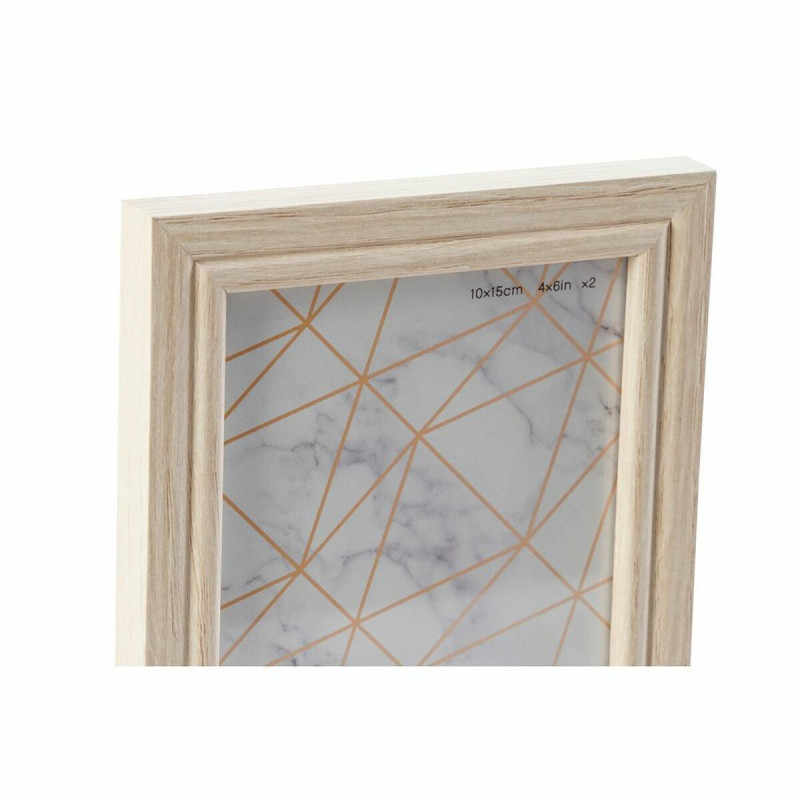 Image secondaire de Porte photos mural DKD Home Decor 32,5 x 1,5 x 45 cm Verre Naturel Vert Bois MDF Scandinave