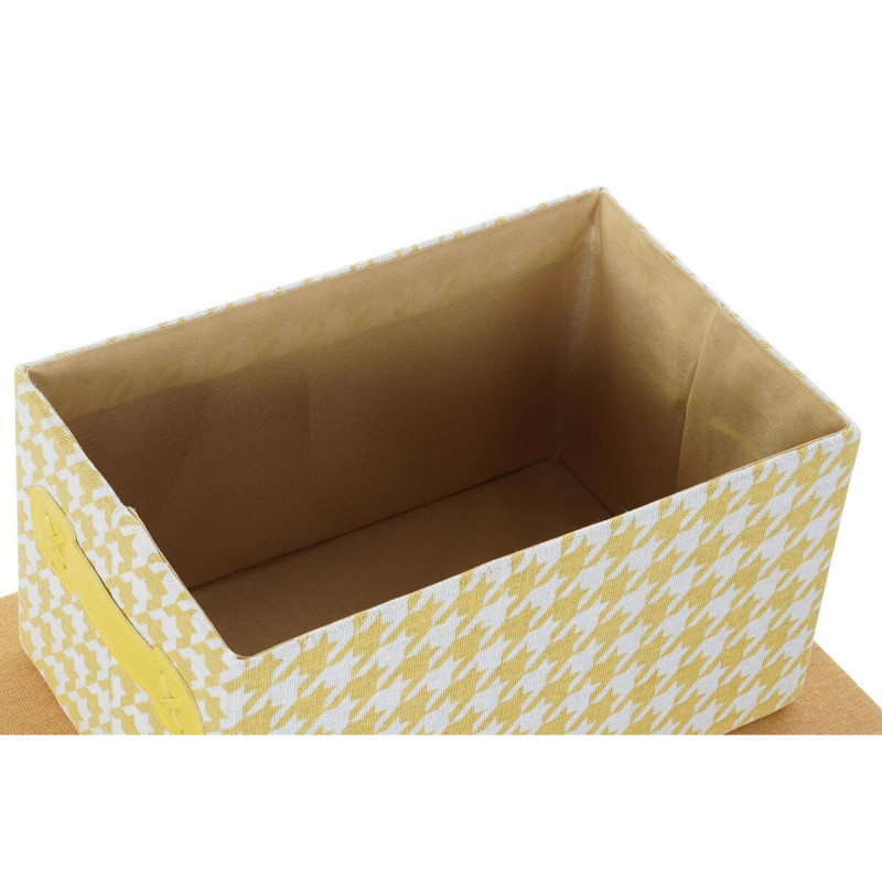 Image secondaire de Jeu de Caisses de Rangement Empilables DKD Home Decor Gris Bleu Jaune 40 x 30 x 20 cm