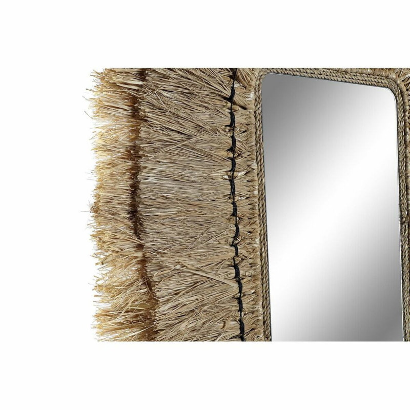 Image secondaire de Miroir mural DKD Home Decor Verre Naturel Jute (50 x 2 x 60 cm)