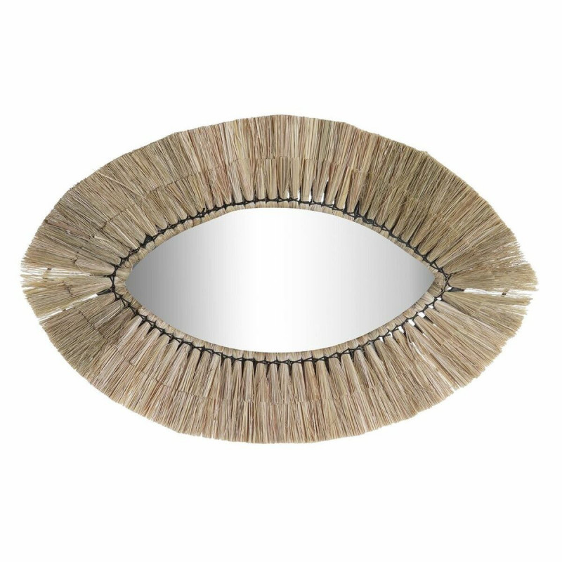 Miroir mural DKD Home Decor Verre Naturel Jute (54 x 3 x 34 cm)