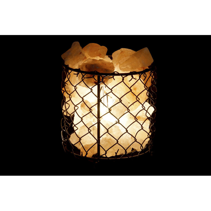 Image secondaire de Décoration lumineuse DKD Home Decor Sel Noir Orange 15 W 17 x 17 x 17 cm