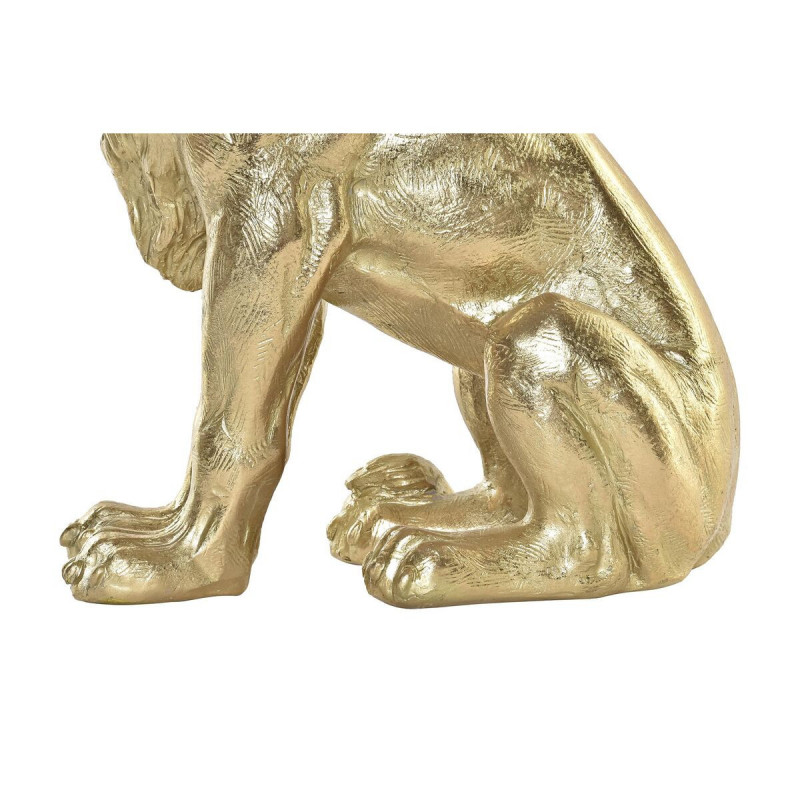 Image secondaire de Lampe de bureau DKD Home Decor Doré Lion 220 V 50 W (31,5 x 18 x 35,5 cm)