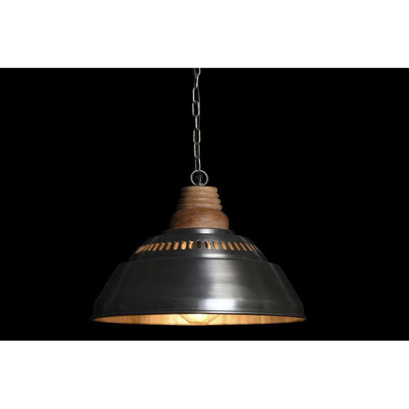 Image secondaire de Suspension DKD Home Decor Argenté Marron Fer Bois de manguier 50 W (43 x 43 x 31 cm)