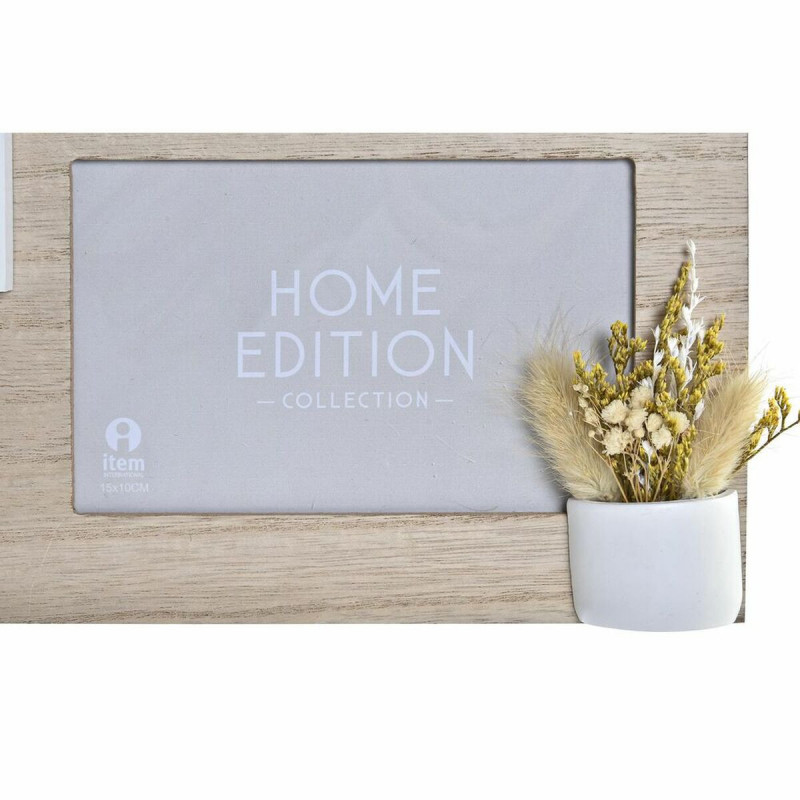 Image secondaire de Cadre photo DKD Home Decor Bois 39 x 3 x 41 cm Naturel Plante (2 Unités)