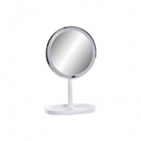 Miroir Grossissant avec LED DKD Home Decor Blanc Plastique (20 x 20 x 33 cm) 51,99 €