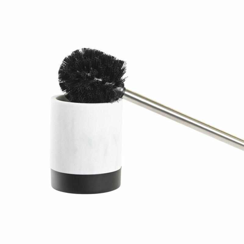 Image secondaire de Brosse de salle de wc DKD Home Decor Blanc Noir Blanc/Noir Métal Résine Acier inoxydable Marbre Moderne 30 x 40 cm 10 x 10 x 37,